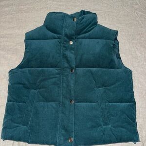 LOFT Dark Teal Puffer Vest